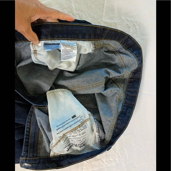 LEVI'S Strauss 505 Straight Fit Dark Wash Jeans W40x30L - Picture 13 of 15